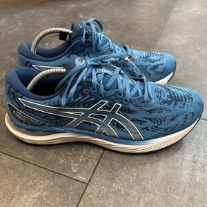 Asics Gel Cumulus 23 Shoes Mens Size 11.5 USA Summer Running Sneakers Blue White